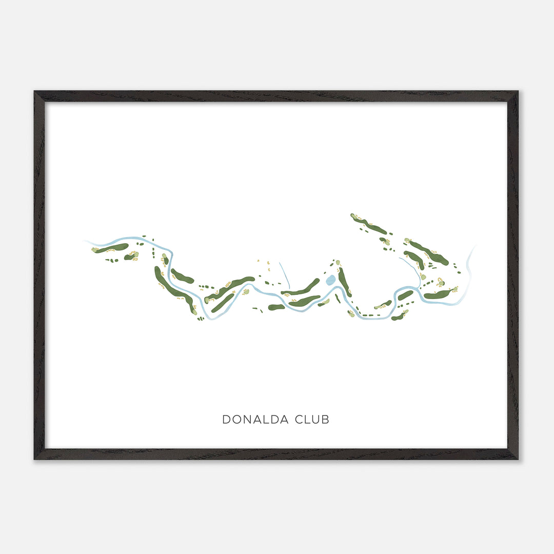 Print of Donalda Club Modern Map