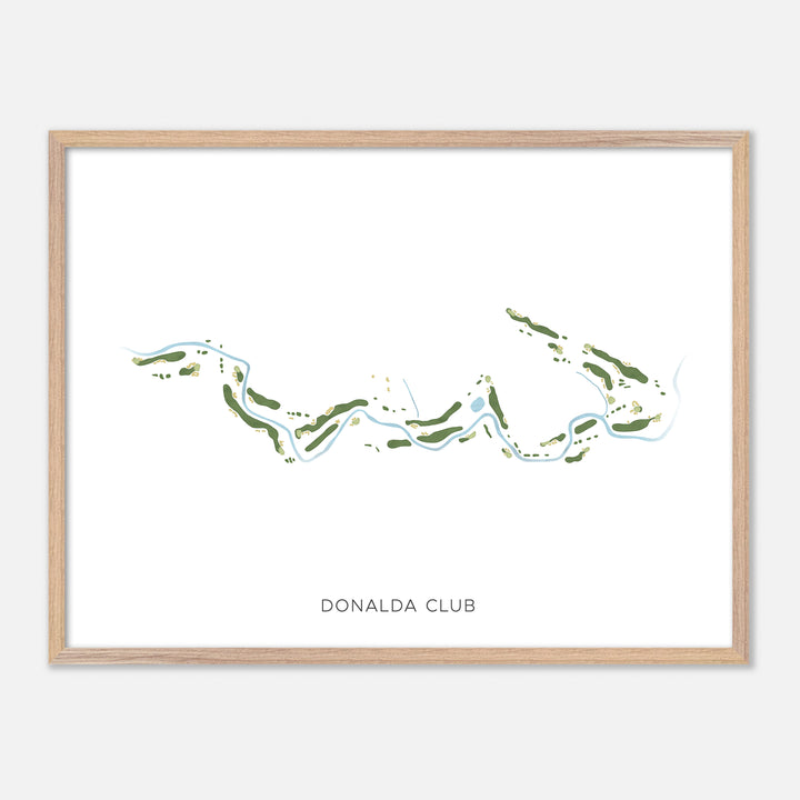 Print of Donalda Club Modern Map