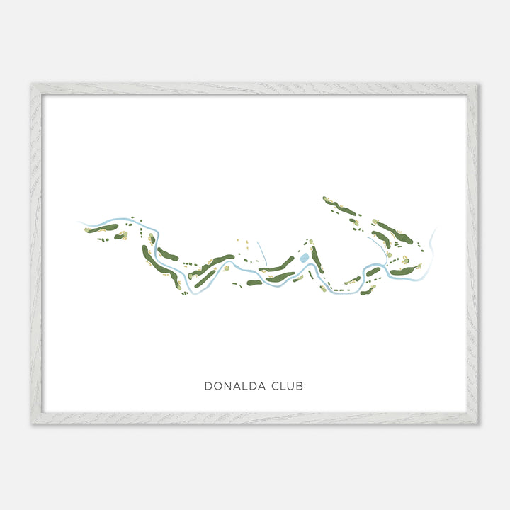 Print of Donalda Club Modern Map