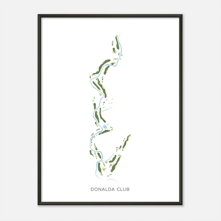 Print of Donalda Club Modern Map