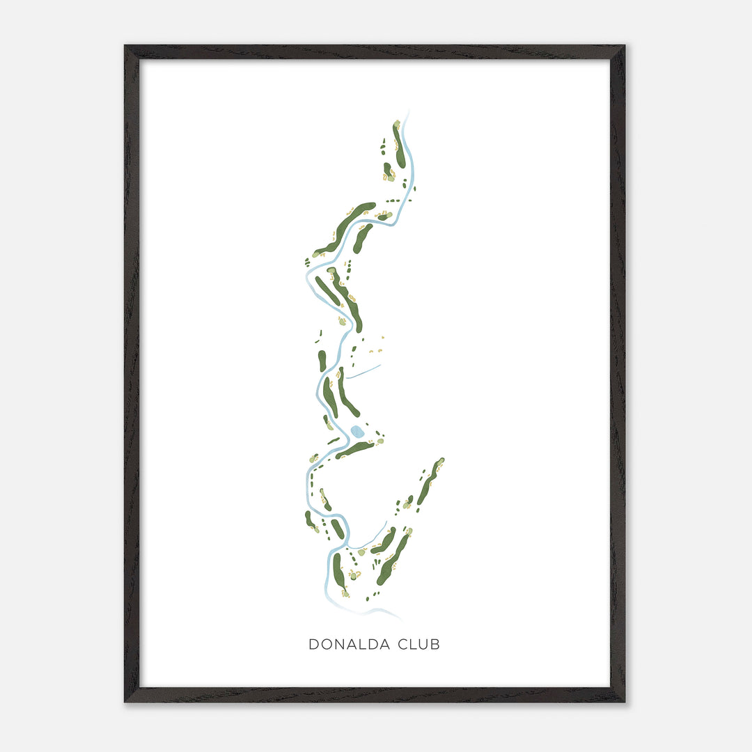 Print of Donalda Club Modern Map