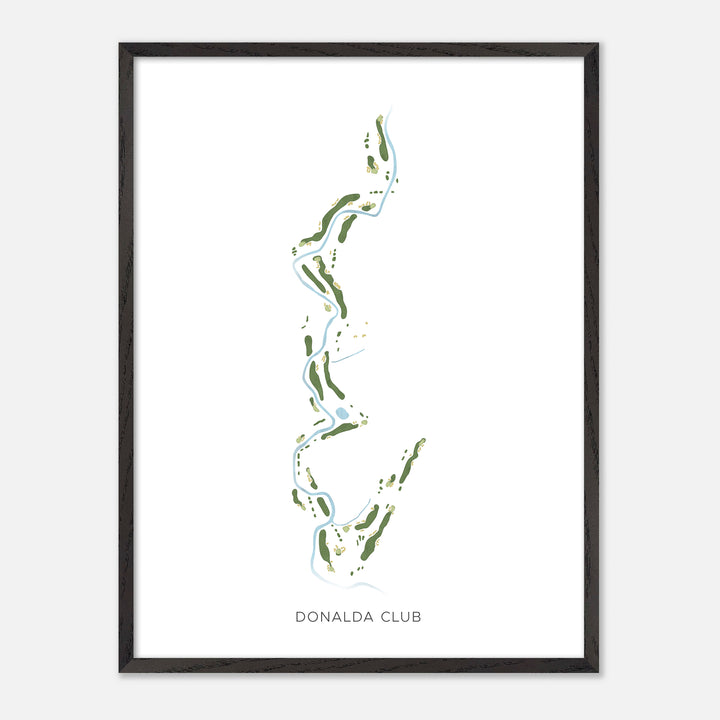 Print of Donalda Club Modern Map