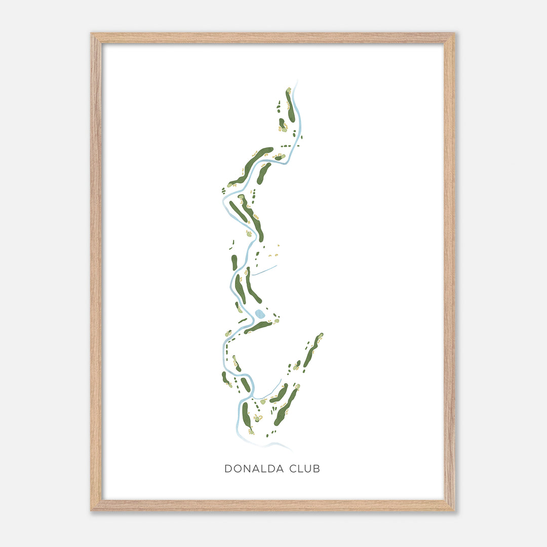Print of Donalda Club Modern Map