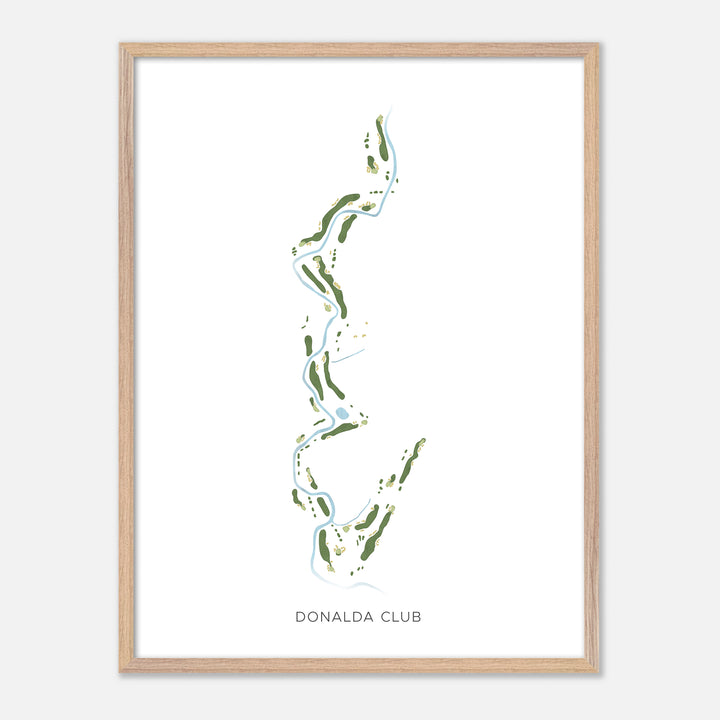 Print of Donalda Club Modern Map