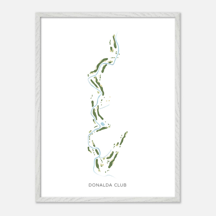 Print of Donalda Club Modern Map