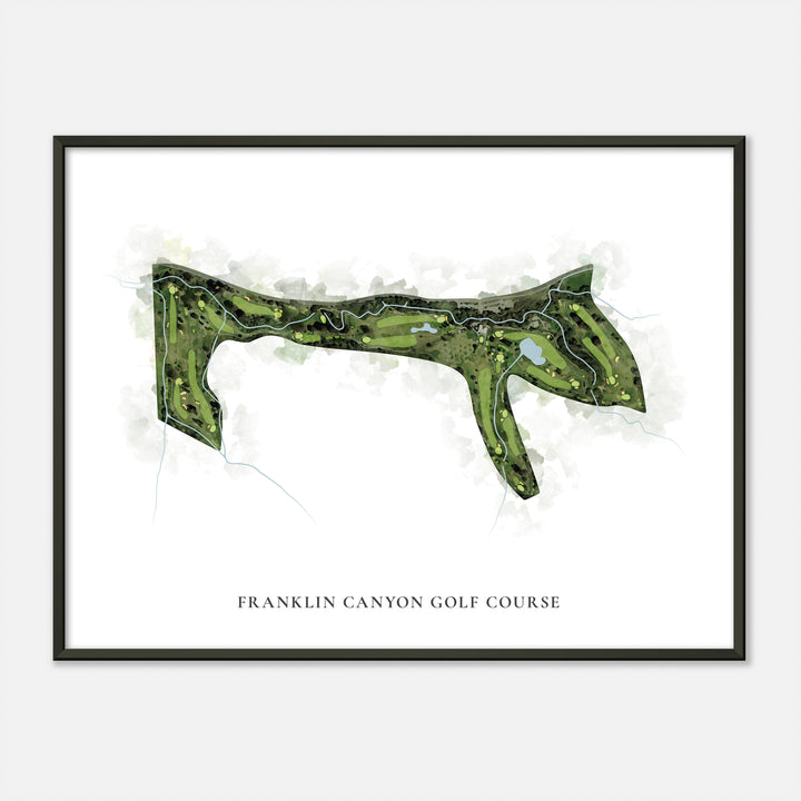 Print of Franklin Canyon Golf Course Classic Map