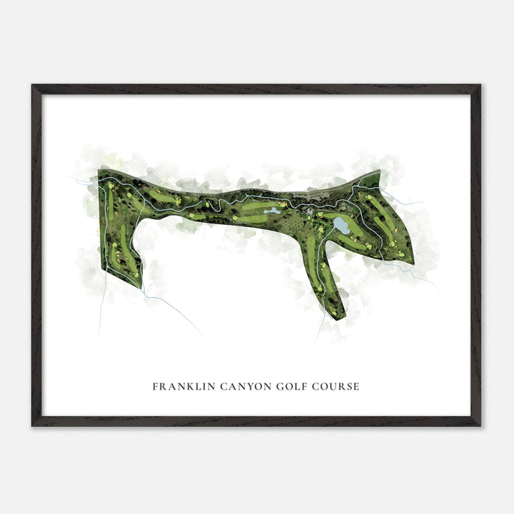 Print of Franklin Canyon Golf Course Classic Map
