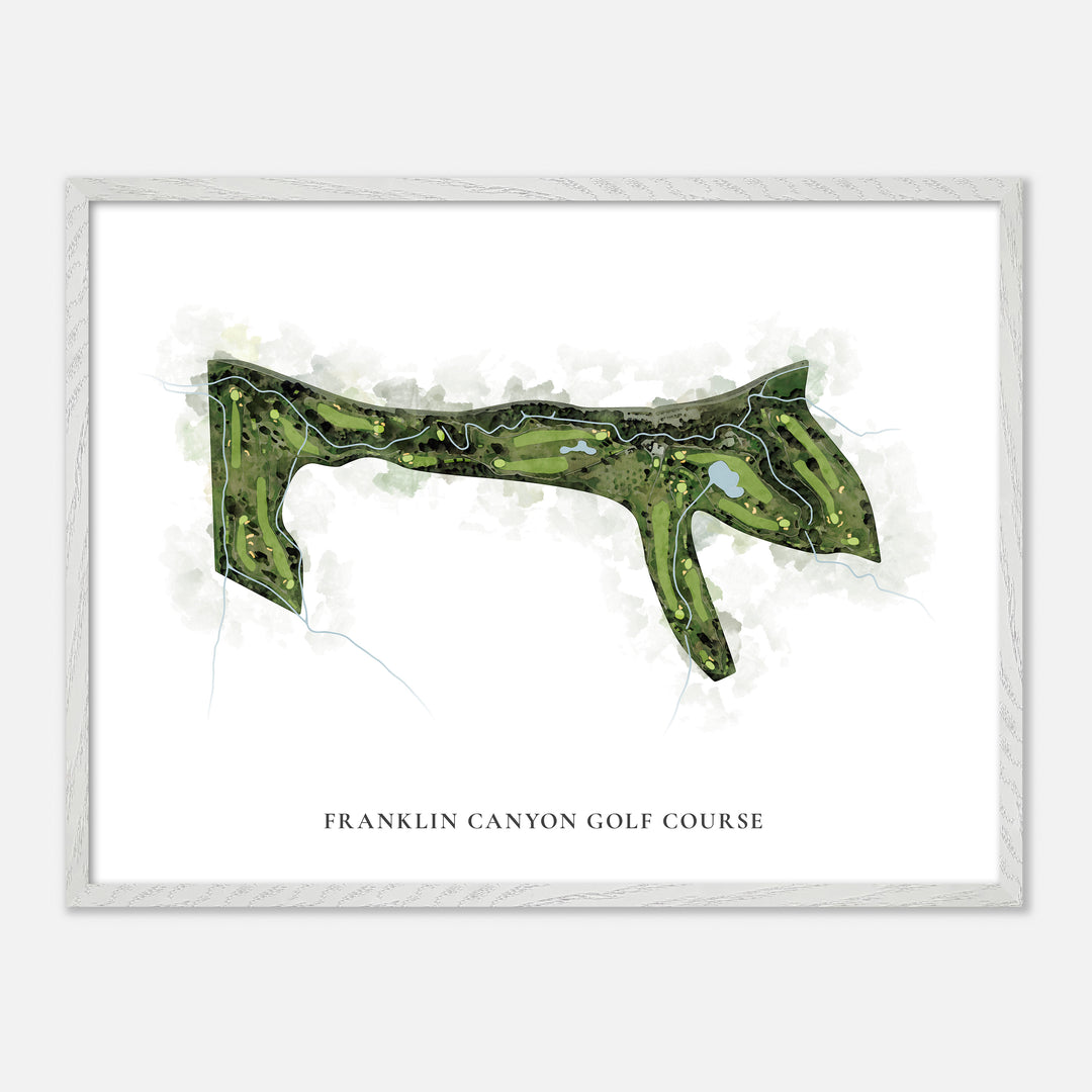 Print of Franklin Canyon Golf Course Classic Map