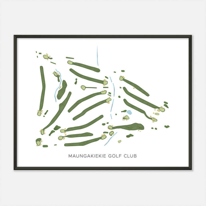 Print of Maungakiekie Golf Club Modern Map