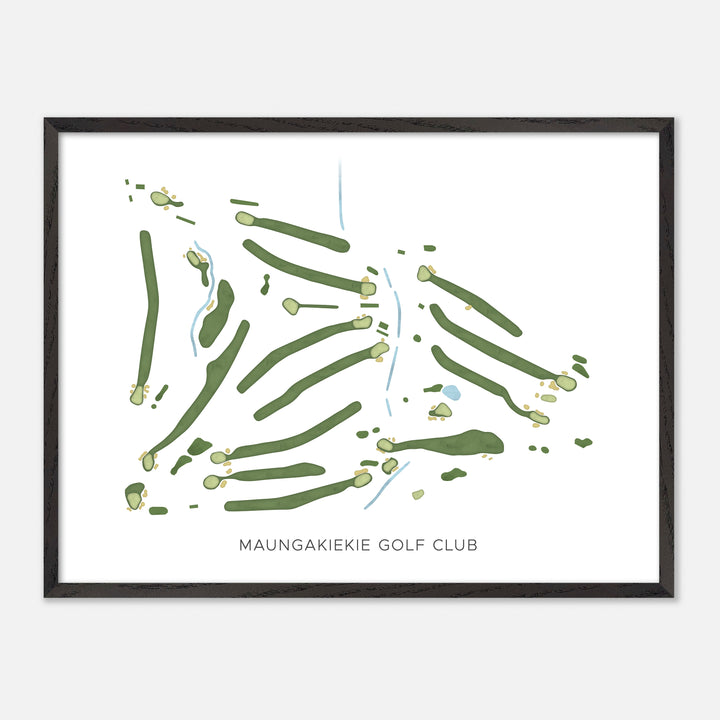 Print of Maungakiekie Golf Club Modern Map