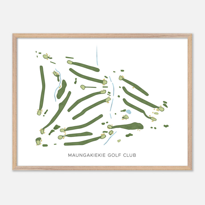 Print of Maungakiekie Golf Club Modern Map