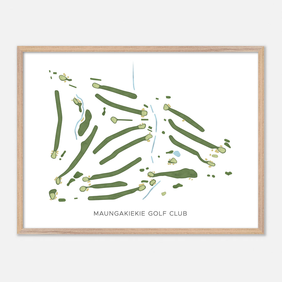 Print of Maungakiekie Golf Club Modern Map