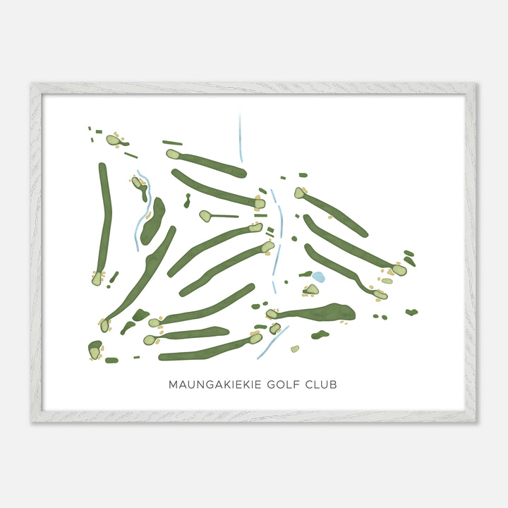 Print of Maungakiekie Golf Club Modern Map