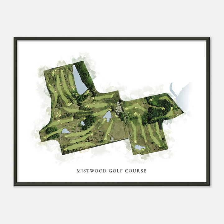 Print of Mistwood Golf Course Classic Map