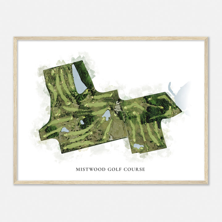 Print of Mistwood Golf Course Classic Map
