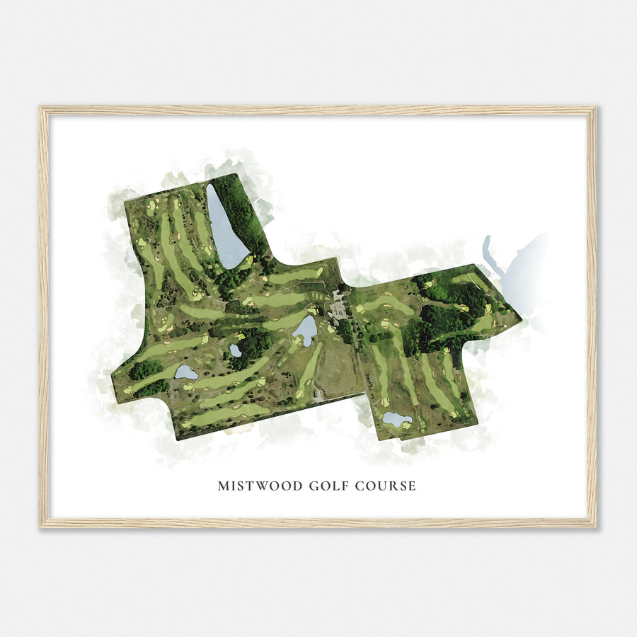 Print of Mistwood Golf Course Classic Map