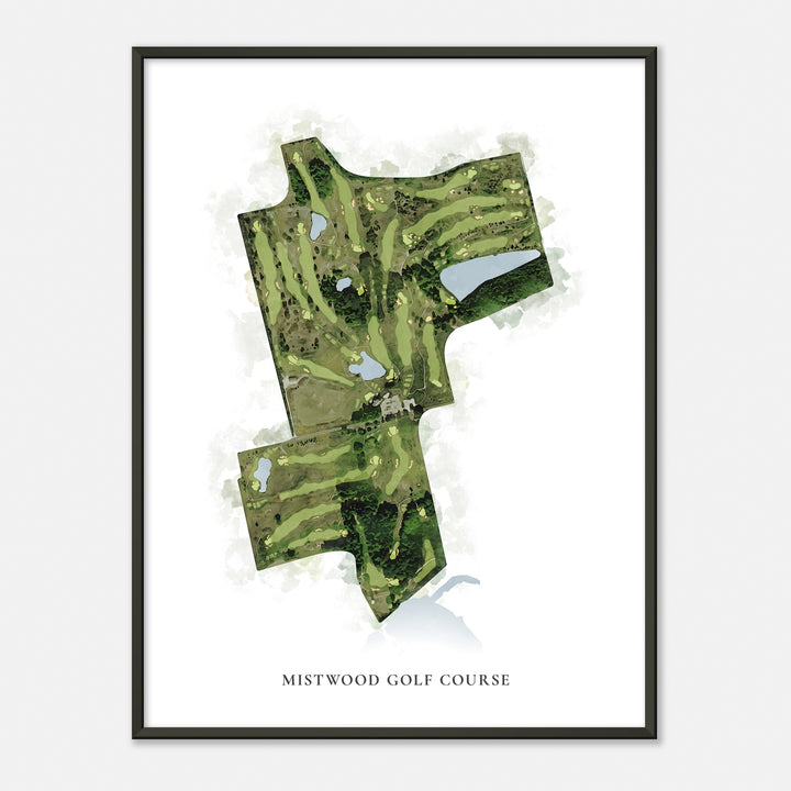 Print of Mistwood Golf Course Classic Map