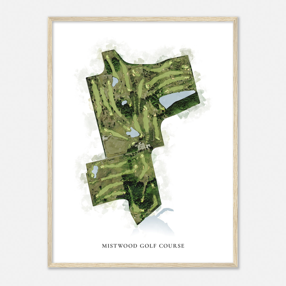 Print of Mistwood Golf Course Classic Map