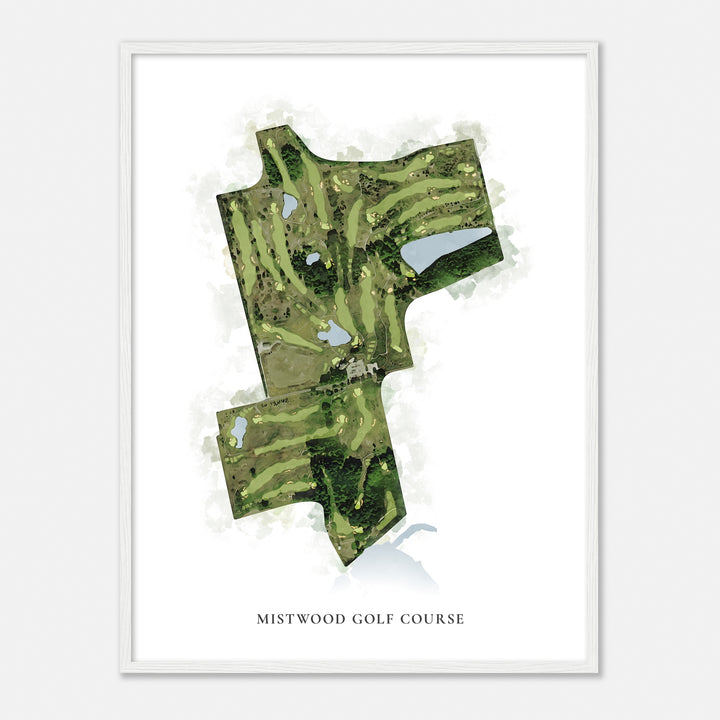 Print of Mistwood Golf Course Classic Map
