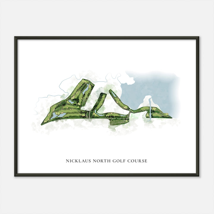 Print of Nicklaus North Golf Course Classic Map