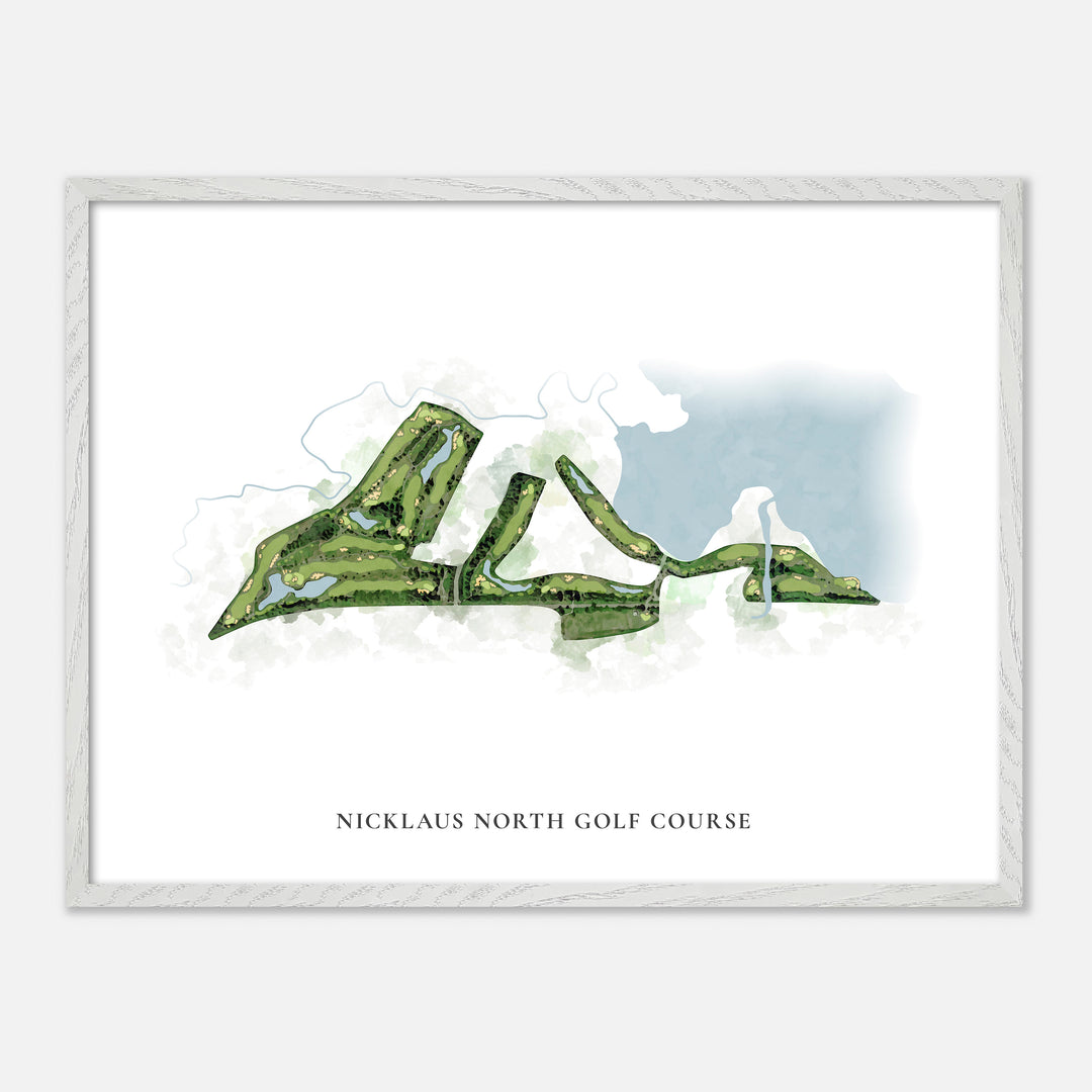 Print of Nicklaus North Golf Course Classic Map