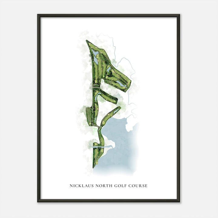 Print of Nicklaus North Golf Course Classic Map