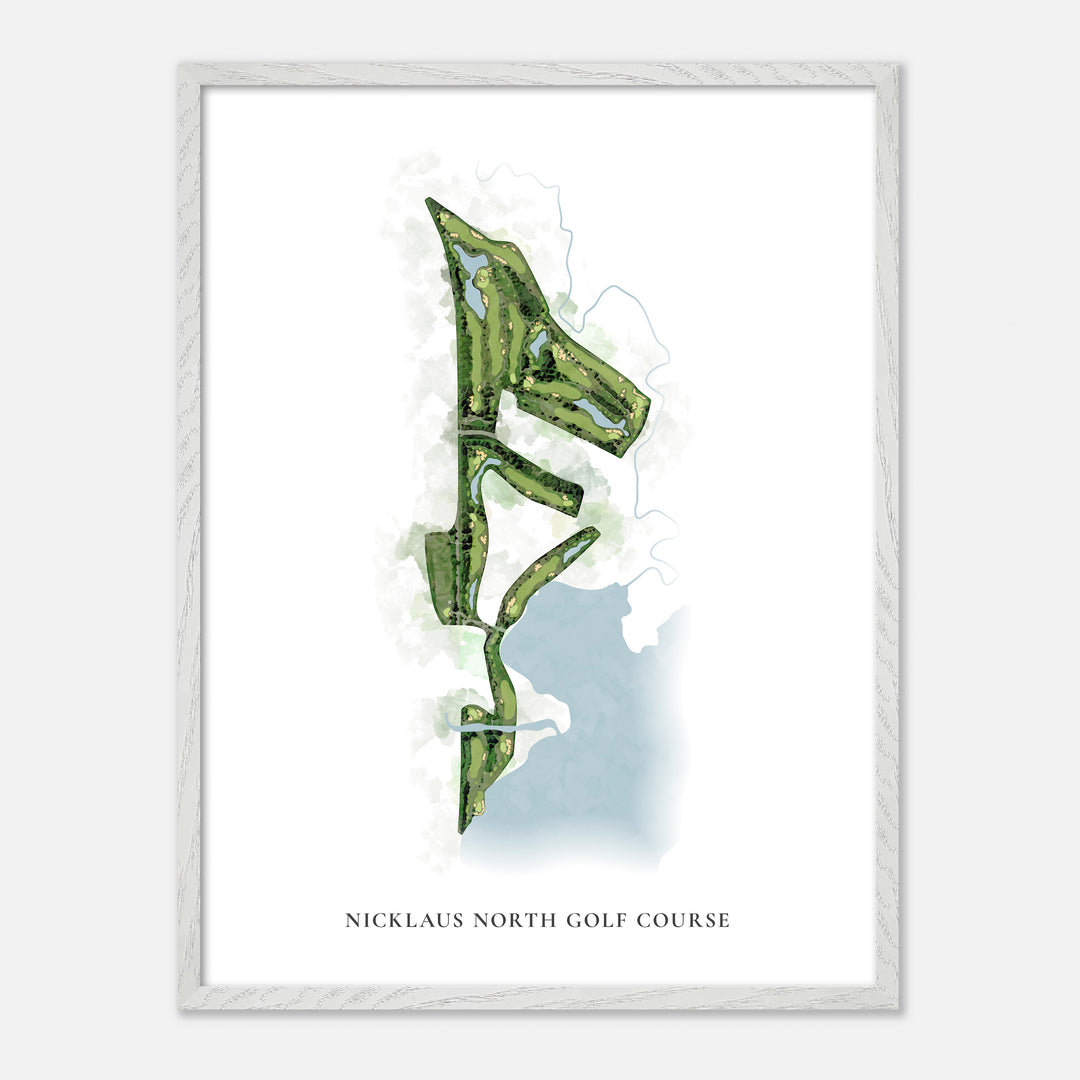 Print of Nicklaus North Golf Course Classic Map