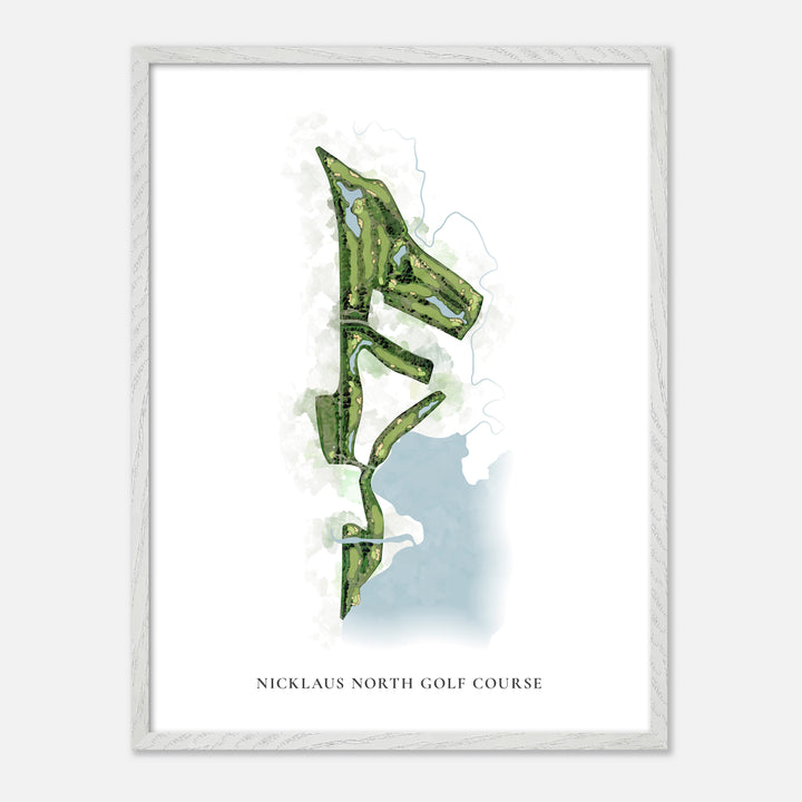 Print of Nicklaus North Golf Course Classic Map