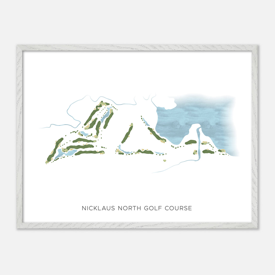 Print of Nicklaus North Golf Course Modern Map