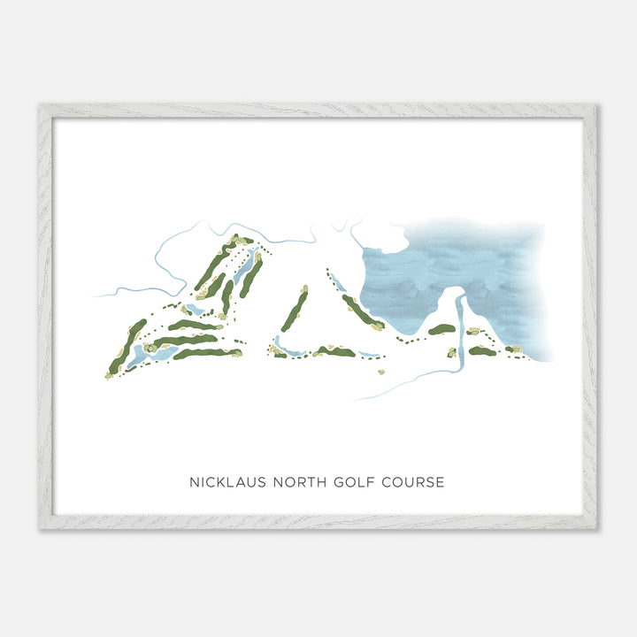 Print of Nicklaus North Golf Course Modern Map
