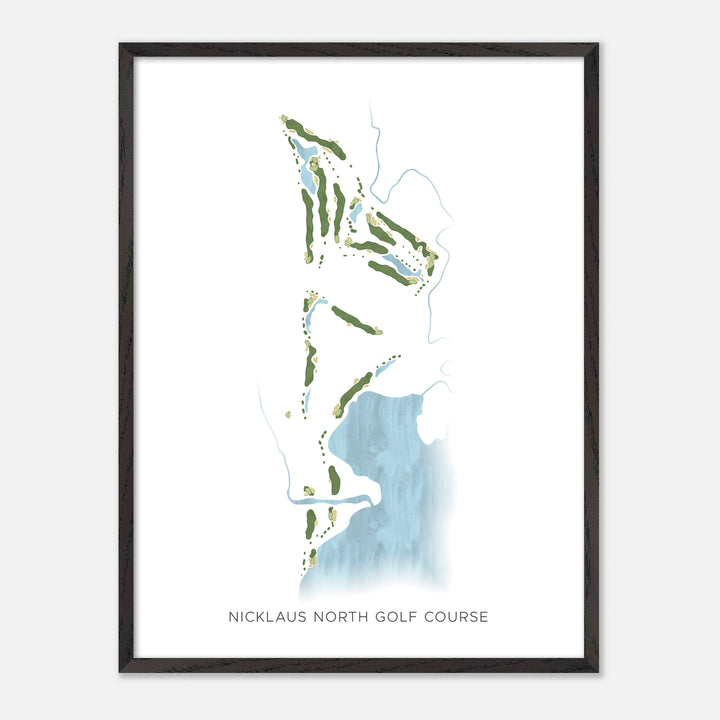 Print of Nicklaus North Golf Course Modern Map