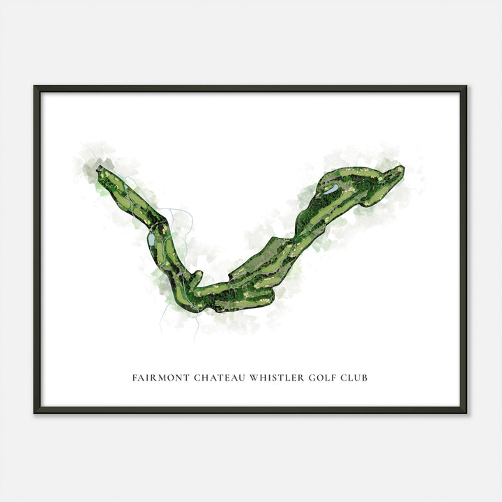 Print of Fairmont Chateau Whistler Golf Club Classic Map