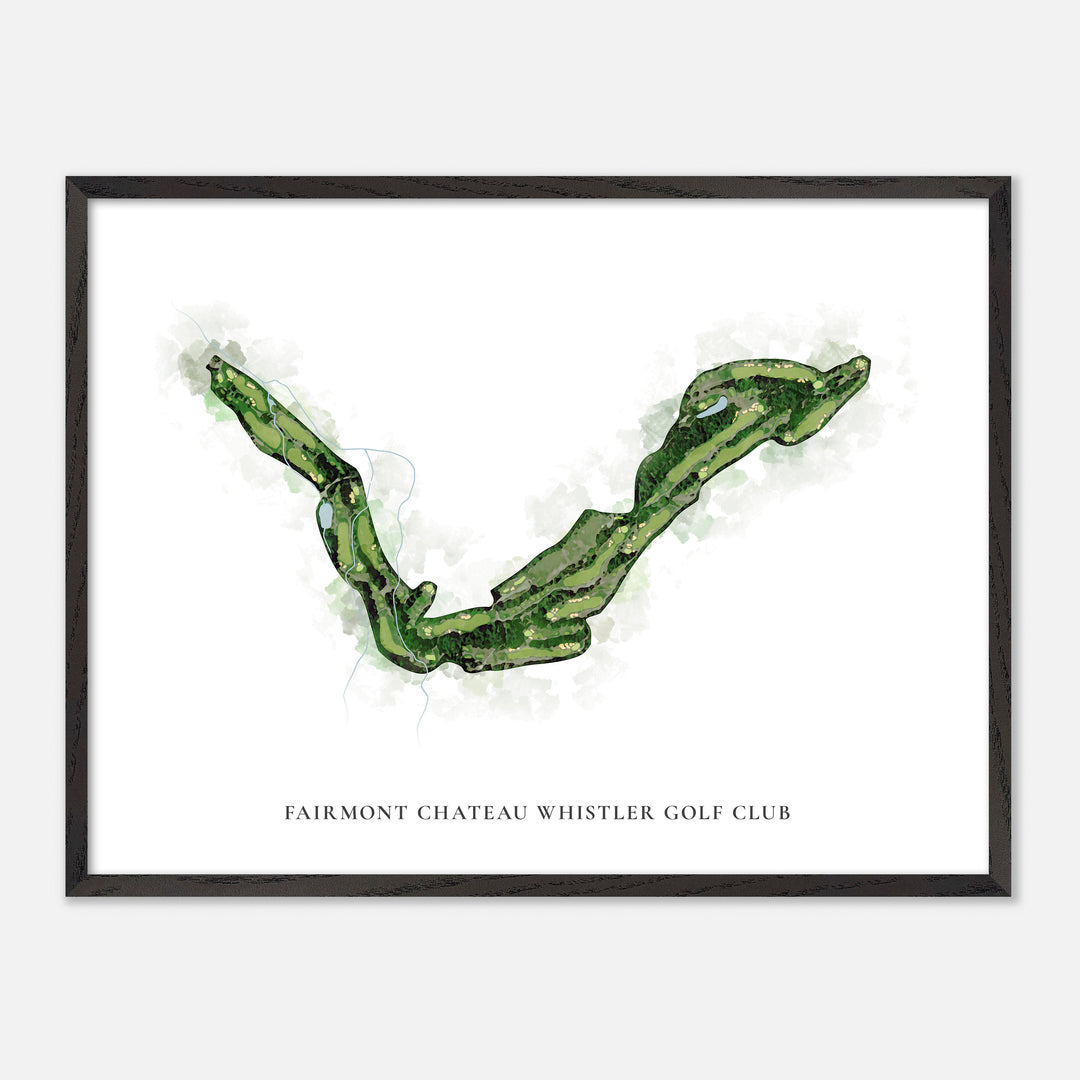 Print of Fairmont Chateau Whistler Golf Club Classic Map
