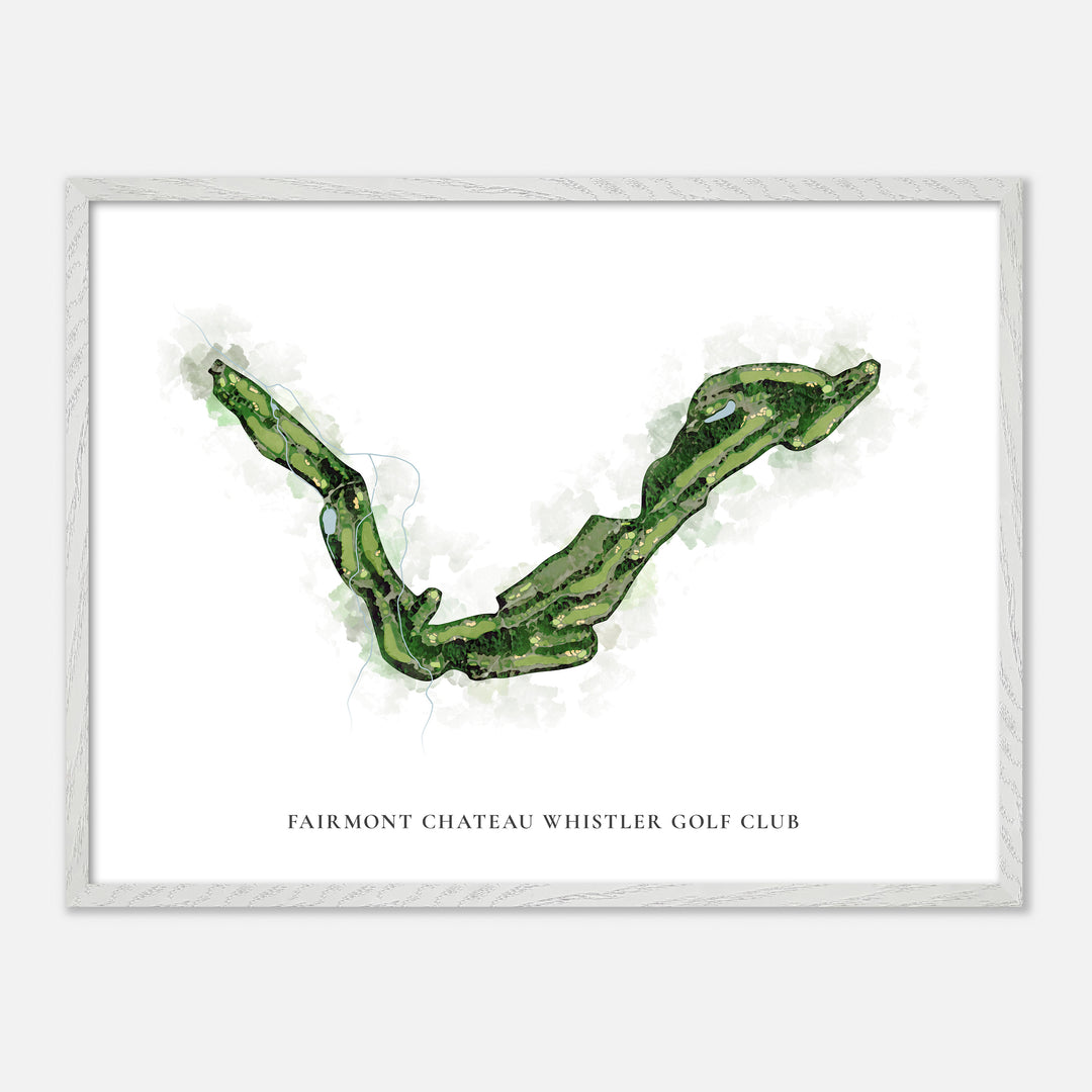 Print of Fairmont Chateau Whistler Golf Club Classic Map