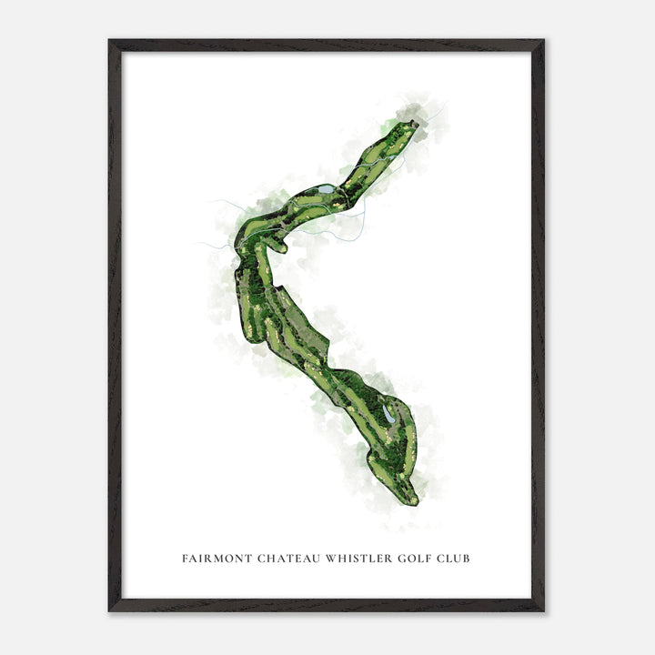 Print of Fairmont Chateau Whistler Golf Club Classic Map