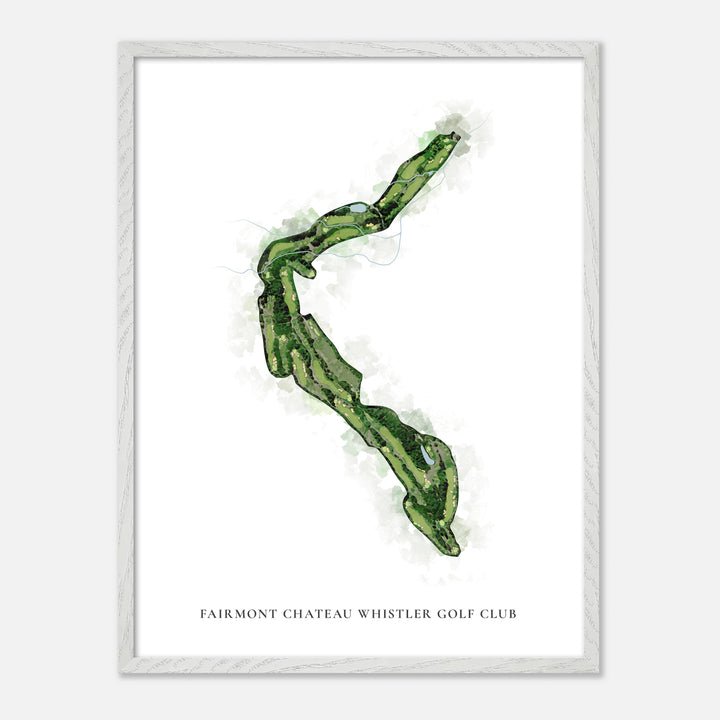 Print of Fairmont Chateau Whistler Golf Club Classic Map