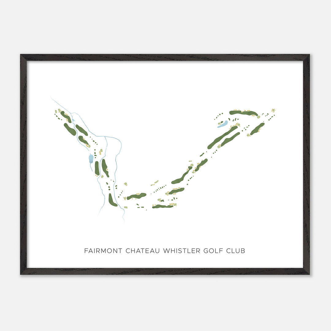 Print of Fairmont Chateau Whistler Golf Club Modern Map
