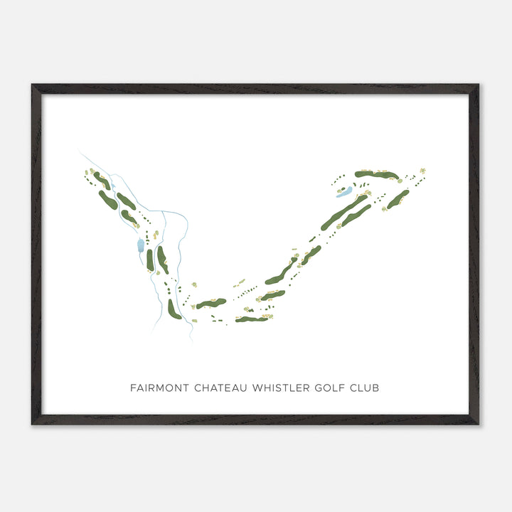 Print of Fairmont Chateau Whistler Golf Club Modern Map