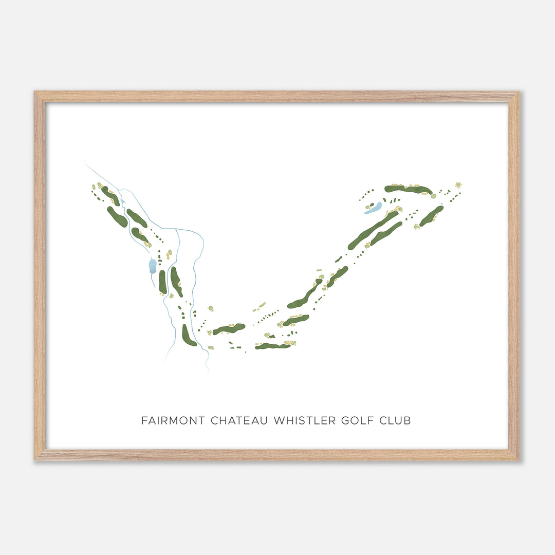 Print of Fairmont Chateau Whistler Golf Club Modern Map