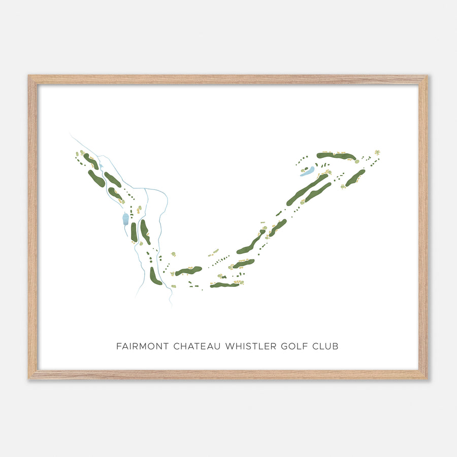Print of Fairmont Chateau Whistler Golf Club Modern Map