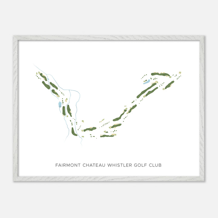 Print of Fairmont Chateau Whistler Golf Club Modern Map