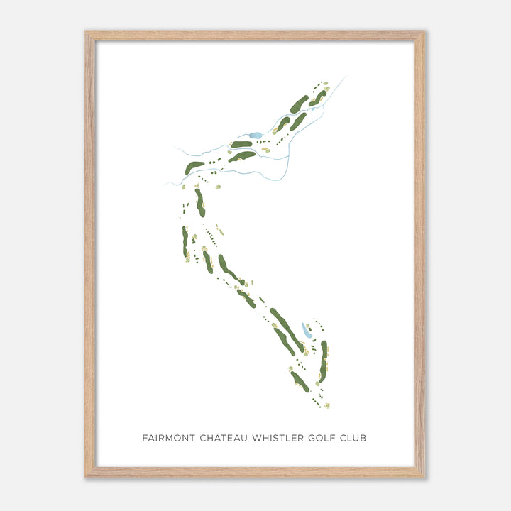 Print of Fairmont Chateau Whistler Golf Club Modern Map