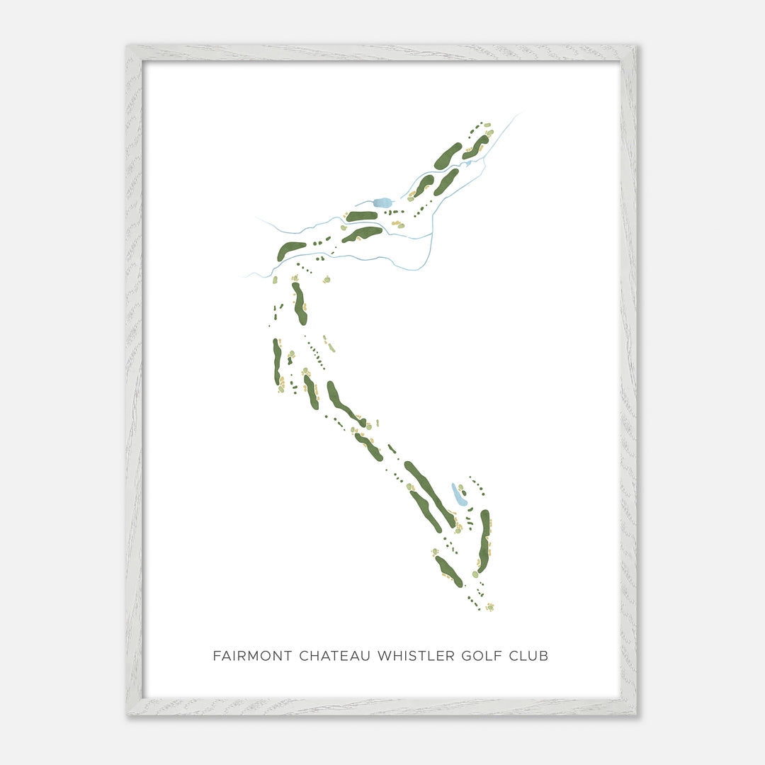 Print of Fairmont Chateau Whistler Golf Club Modern Map