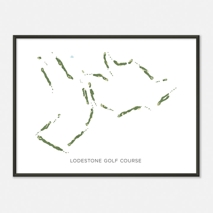 Print of Lodestone Golf Course Modern Map