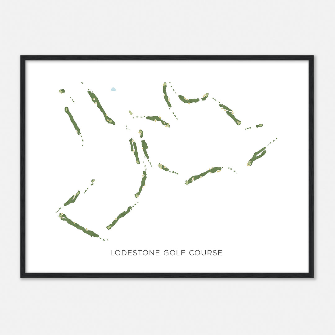 Print of Lodestone Golf Course Modern Map