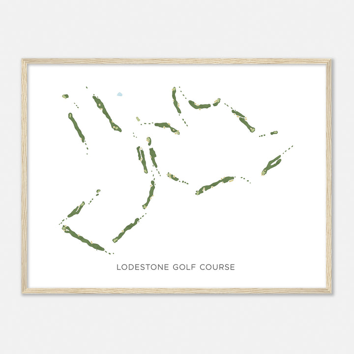 Print of Lodestone Golf Course Modern Map
