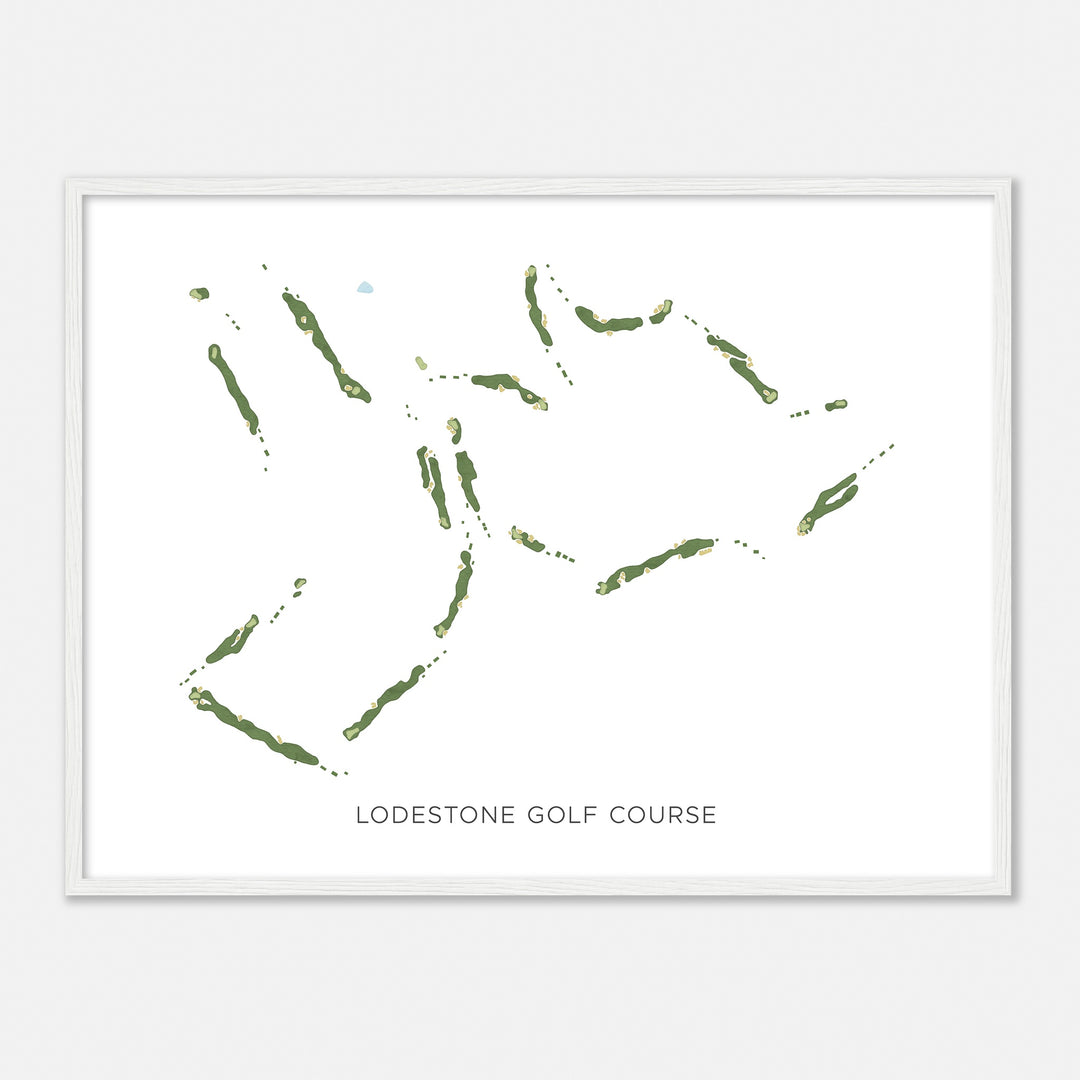 Print of Lodestone Golf Course Modern Map