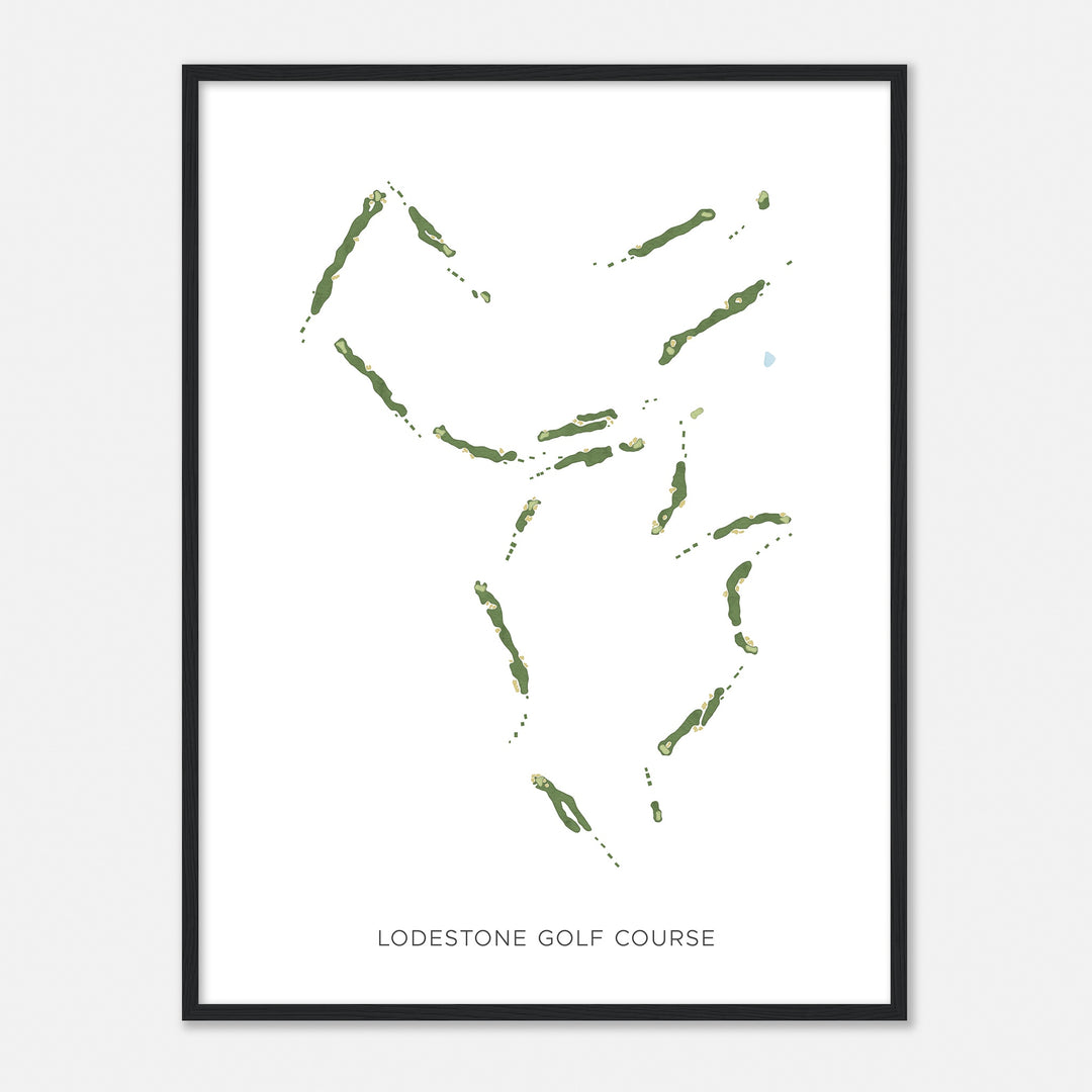 Print of Lodestone Golf Course Modern Map