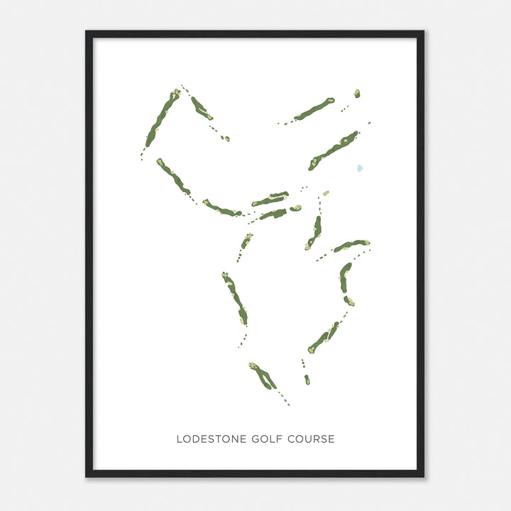 Print of Lodestone Golf Course Modern Map