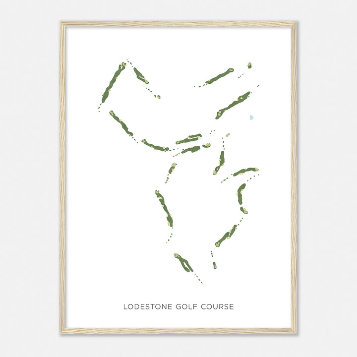 Print of Lodestone Golf Course Modern Map